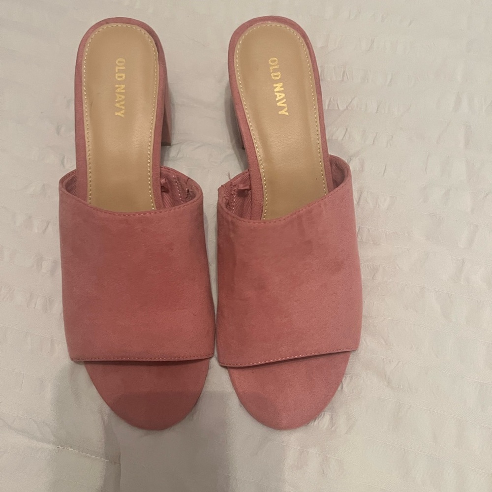Old Navy Pink Block Heel